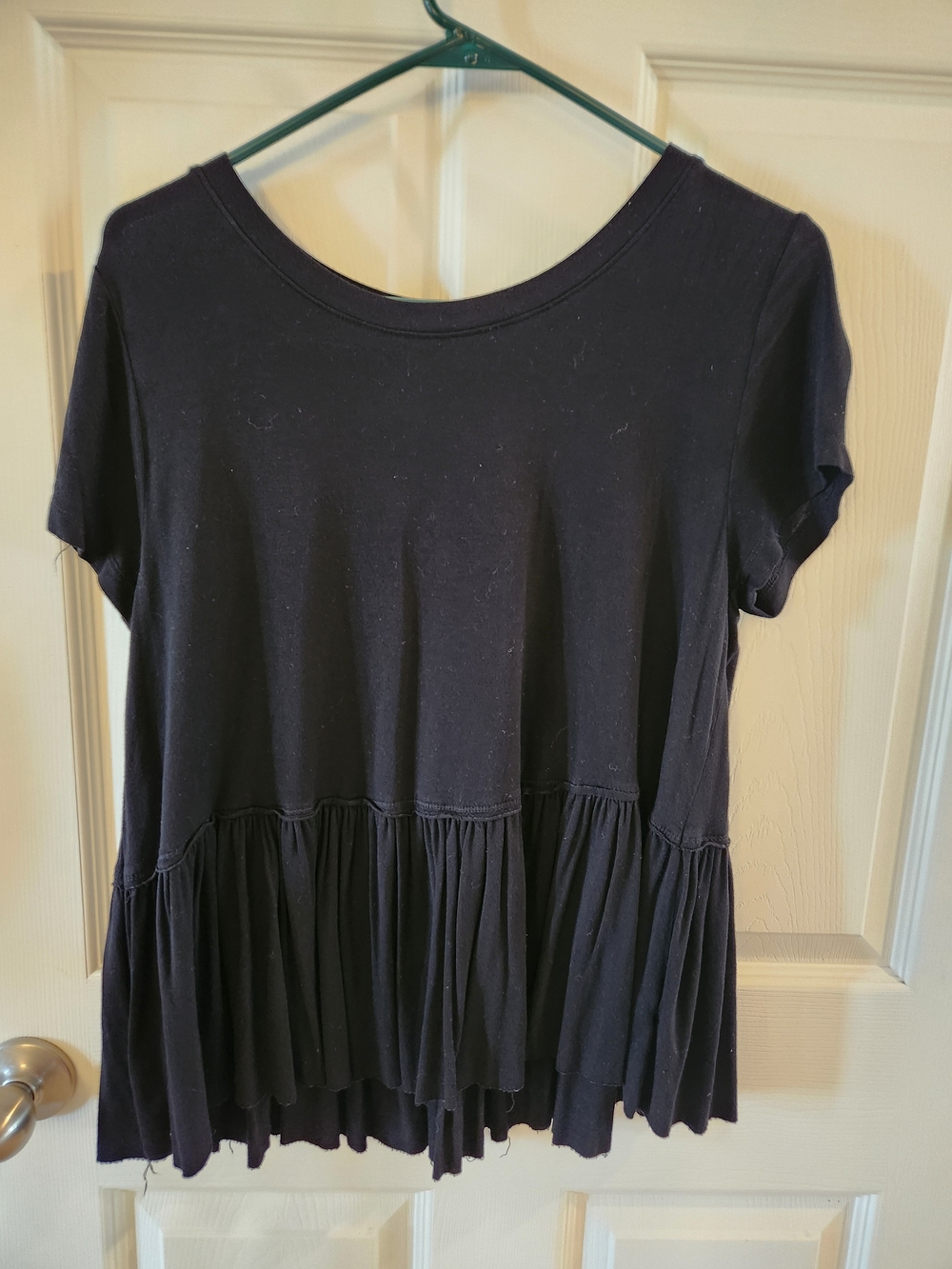 3/$20 SALE! Mossimo Supply Co. Black Short Sleeve Peplum Top